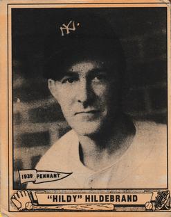 1940 Play Ball #123 Oral Hildebrand Front
