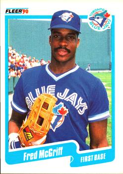 1990 Fleer #89 Fred McGriff Front