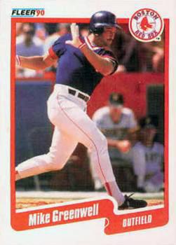 1990 Fleer #277 Mike Greenwell Front
