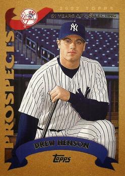 2002 Topps Traded & Rookies - Gold #T155 Drew Henson  Front