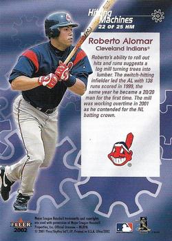 2002 Ultra - Hitting Machines #22HM Roberto Alomar  Back