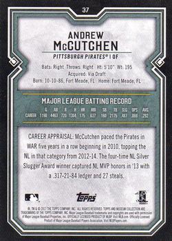 2017 Topps Museum Collection #37 Andrew McCutchen Back