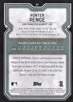 2017 Topps Museum Collection #51 Hunter Pence Back