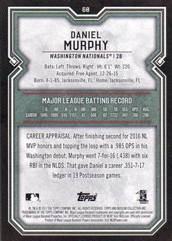 2017 Topps Museum Collection #60 Daniel Murphy Back