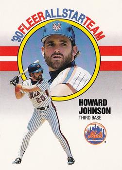 1990 Fleer - '90 Fleer All-Star Team #4 Howard Johnson Front