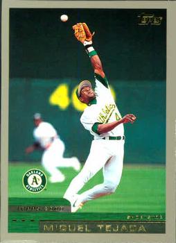 2000 Topps #187 Miguel Tejada Front