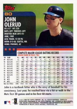 2000 Topps #80 John Olerud Back
