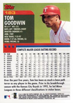 2000 Topps #183 Tom Goodwin Back