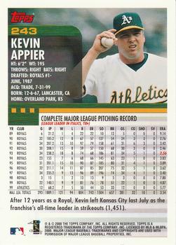 2000 Topps #243 Kevin Appier Back