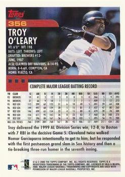 2000 Topps #356 Troy O'Leary Back