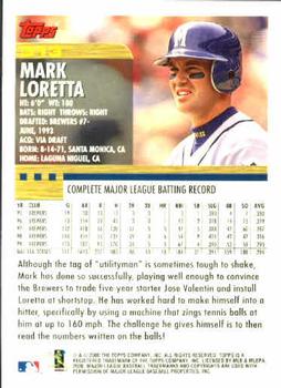 2000 Topps #313 Mark Loretta Back