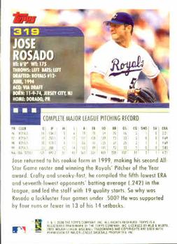 2000 Topps #319 Jose Rosado Back