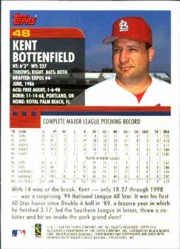 2000 Topps #48 Kent Bottenfield Back