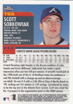 2000 Topps Chrome Traded & Rookies #T65 Scott Sobkowiak Back
