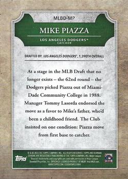 2016 Bowman Draft - Chrome MLB Draft History #MLBD-MP Mike Piazza Back