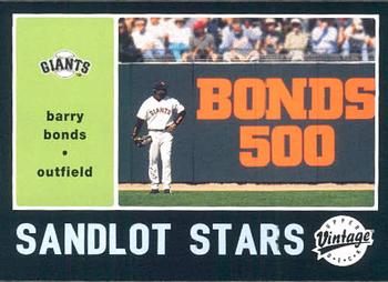 2002 Upper Deck Vintage - Sandlot Stars #SS10 Barry Bonds Front