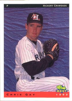 1993 Classic Best Hickory Crawdads #9 Chris Gay Front