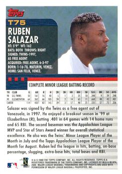 2000 Topps Traded & Rookies #T75 Ruben Salazar Back