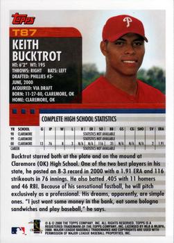 2000 Topps Traded & Rookies #T87 Keith Bucktrot Back