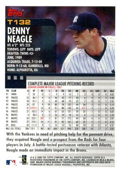 2000 Topps Traded & Rookies #T132 Denny Neagle Back