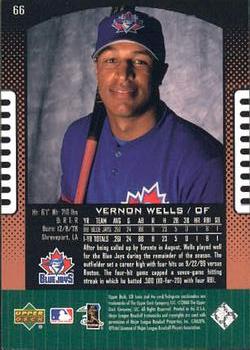 2000 UD Ionix #66 Vernon Wells Back