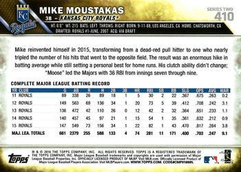 2016 Topps - 65th Anniversary #410 Mike Moustakas Back