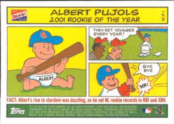 2003 Bazooka - Comics #1 Albert Pujols Front