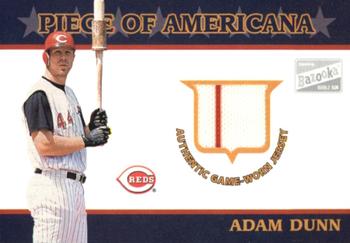 2003 Bazooka - Piece of Americana Relics #PA-AD Adam Dunn Front