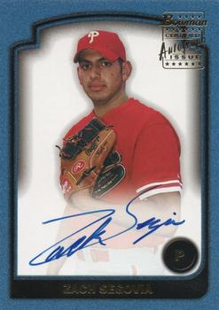 2003 Bowman - Signs of the Future #SOF-ZS Zack Segovia Front