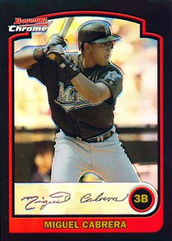 2003 Bowman Draft Picks & Prospects - Chrome Refractors #BDP3 Miguel Cabrera Front