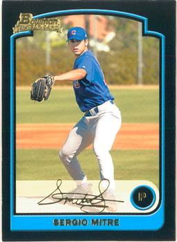 2003 Bowman Draft Picks & Prospects - Gold #BDP29 Sergio Mitre Front