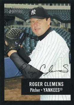 2003 Bowman Heritage - Facsimile Signature #150 Roger Clemens Front