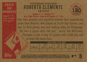 2003 Bowman Heritage - Facsimile Signature #180 Roberto Clemente Back