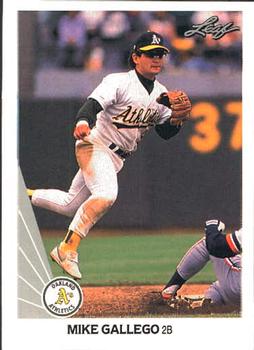 1990 Leaf #121 Mike Gallego Front