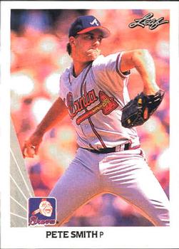 1990 Leaf #144 Pete Smith Front