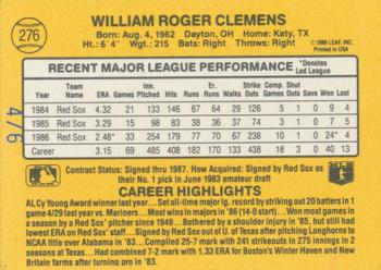 2003 Donruss - Recollection Collection #276 Roger Clemens Back