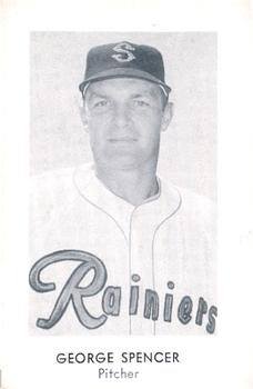 1962 Popcorn Seattle Rainiers #NNO George Spencer Front