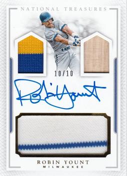 2016 Panini National Treasures - Player’s Collection Signatures Prime #PCS-RY Robin Yount Front