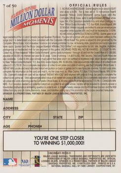 1997-98 Fleer Million Dollar Moments - Blank Front Game Cards #7 Blank Back