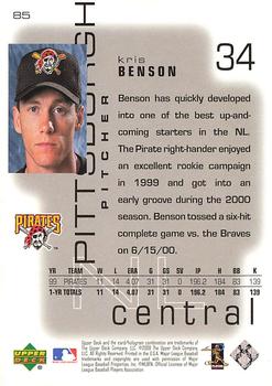2000 Upper Deck Pros & Prospects #85 Kris Benson Back