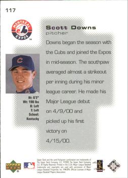 2000 Upper Deck Pros & Prospects #117 Scott Downs Back
