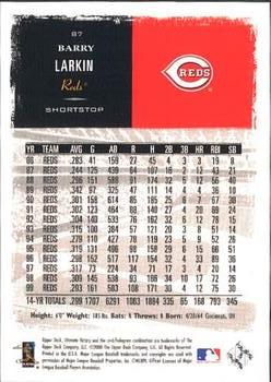 2000 Upper Deck Ultimate Victory #87 Barry Larkin Back