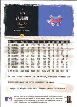2000 Upper Deck Victory #1 Mo Vaughn Back