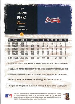 2000 Upper Deck Victory #57 Eddie Perez Back