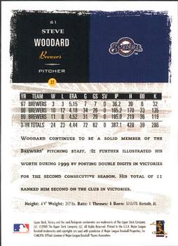 2000 Upper Deck Victory #61 Steve Woodard Back