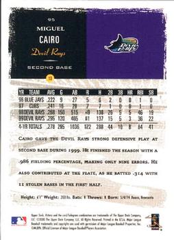 2000 Upper Deck Victory #95 Miguel Cairo Back