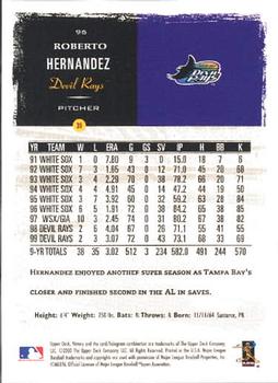 2000 Upper Deck Victory #96 Roberto Hernandez Back