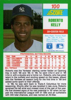 1990 Score #100 Roberto Kelly Back