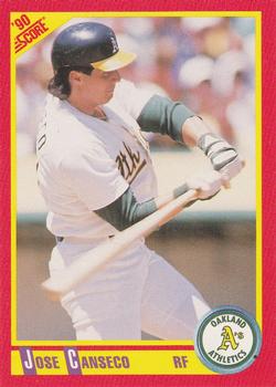 1990 Score #375 Jose Canseco Front
