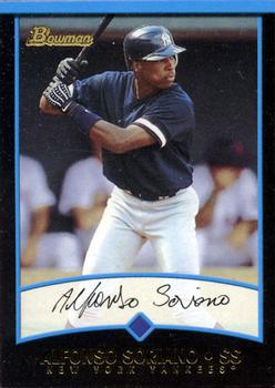 2001 Bowman #414 Alfonso Soriano Front
